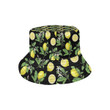 Yellow Lemon Pattern Print Design Unisex Bucket Hat