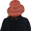 Deer Sweater Red Pattern Unisex Bucket Hat