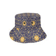 Golden Sun Design Pattern Unisex Bucket Hat