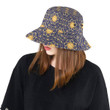 Golden Sun Design Pattern Unisex Bucket Hat