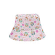 Cupcake Pattern Print Design Pink Background Unisex Bucket Hat