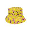 Lemon Pattern Print Design Yellow Background Unisex Bucket Hat