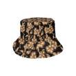 Brown Hibiscus Pattern Cool Unisex Bucket Hat