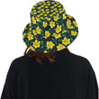 Yellow Daffodils Pattern Print Design Unisex Bucket Hat