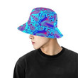 Liquid Plasma Turquoise And Pink Unisex Bucket Hat
