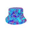 Liquid Plasma Turquoise And Pink Unisex Bucket Hat