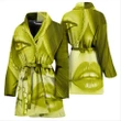 Design Yellow And Green Halloween Costumes Satin Bathrobe Fleece Bathrobe