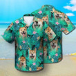 Shiba Inu Beach Summer 3D Hawaiian Shirt