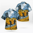 Trick Or Treat Parade Of Black Cat Witch Spooky Halloween Beach Summer 3D Hawaiian Shirt