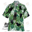 Black Cat Green Amazing Design Unisex Beach Summer 3D Hawaiian Shirt