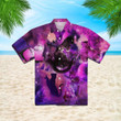 The Shadow Of Blue Cat Under The Moonlight Beach Summer 3D Hawaiian Shirt