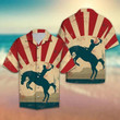 Cowboy Wild Horse Beach Summer 3D Hawaiian Shirt