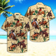 Don't Stop Until You Proud Texas Cowboy Horse Beach Summer 3D Hawaiian Shirt