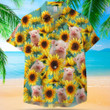 Pig Sunflower Pattern Funny 3D Hawaiian Shirt