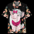 Pig Black Unique Design Unisex Beach Summer 3D Hawaiian Shirt