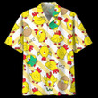 Chicken Yellow Unique Design Unisex Beach Summer 3D Hawaiian Shirt