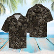 Camouflage Owl Butterfly Beach Summer 3D Hawaiian Shirt