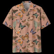 Butterfly Pink Nice Design Unisex Beach Summer 3D Hawaiian Shirt