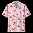 Butterfly Pink High Quality Unisex Beach Summer 3D Hawaiian Shirt