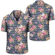 Beach Shirt FELACIA Tropical Butterfly Pink Beach Summer 3D Hawaiian Shirt