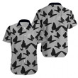 Beach Shirt Black Butterfly Beautiful 3D Hawaiian Shirt