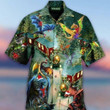 Dragons Christmas Train Beach Summer 3D Hawaiian Shirt
