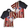 American Flag Flamingo Beach Summer 3D Hawaiian Shirt