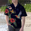 Tropical Flower Hummingbird H227049 Beach Summer 3D Hawaiian Shirt