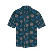 Sea Turtle Hand Drawn Blue Print Beach Summer 3D Hawaiian Shirt