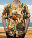 Cowboys We Ride, Never Worry About The Fall Unisex Beach Summer 3D Hawaiian Shirt