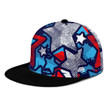 Comic Book Style Stars 4th July USA Independence Day Snapback Hat