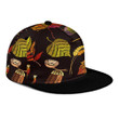Classical September Embroidery Autumn Maple Leaves Acorns Wild Forest Snapback Hat