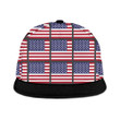 Classic Pattern Of Independence Day USA Flags Snapback Hat