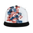 Blue And Red United States Of America Elements For Independence Day Snapback Hat