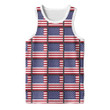 Classic Pattern Of Independence Day USA Flags 3D Men's Tank Top