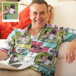 Custom Photo Love Daddy Men's All Over Print Best Love To Dad 3D Hawaiian Shirt