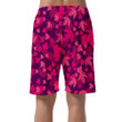 Peaceful Forest Filled With Pink Maple Leaves Pattern Can Be Custom Photo 3D Men's Shorts