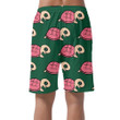 Pink Turtle On Green Animal Background Can Be Custom Photo 3D Men's Shorts