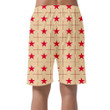 Perfect Illustrated Pink Stars With Plus Stripe Pattern Can Be Custom Photo 3D Men's Shorts