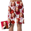 Psychedelic Abstract Design With Doodle Red Heart Dots Can Be Custom Photo 3D Men's Shorts