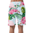 Pink Flamingo With Phalaenopsis Orchid Flower Can Be Custom Photo 3D Men's Shorts
