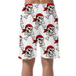 Pirate Human Skull With Crossbones In Red Bandana Can Be Custom Photo 3D Men's Shorts