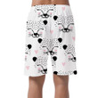 Pink Heart And Face Of Leopard With Spotted Can Be Custom Photo 3D Men's Shorts
