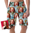 Pattern Of Autumn Laves Of Cherry And Mountain Ash Can Be Custom Photo 3D Men's Shorts