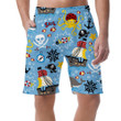 Pattern Of Pirates Theme Cartoon Fishes Whale Sailing Equipment Can Be Custom Photo 3D Men's Shorts