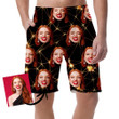Perfect Connection Of Golden Stars And Lines Pattern Can Be Custom Photo 3D Men's Shorts