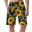 Perfect Ornament Sunflowers Artichokes And Wild Flowers Can Be Custom Photo 3D Men's Shorts