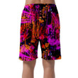 Psychedelic Background Of An Acute Angled Scratches And Triangular Elements Can Be Custom Photo 3D Men's Shorts