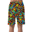 Psychedelic Floral And Plants Element Colorful Pattern Can Be Custom Photo 3D Men's Shorts