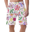 Spring Meadow Theme Flowers And Butterfly Can Be Custom Photo 3D Men's Shorts
